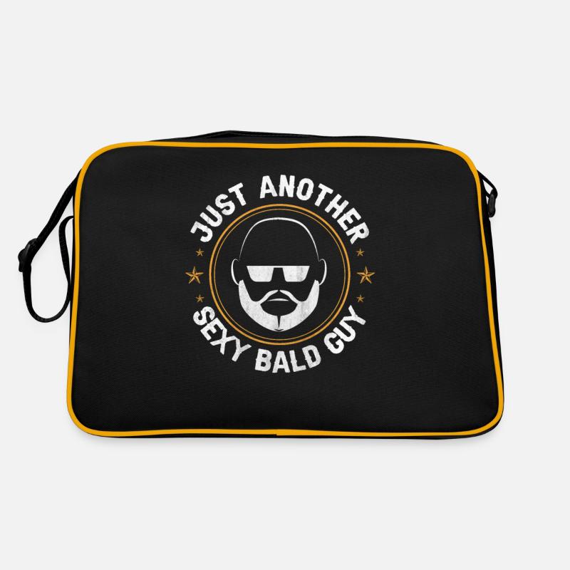 Being Bald Bald Guy With A Beard Bald Dad Retro Tasche