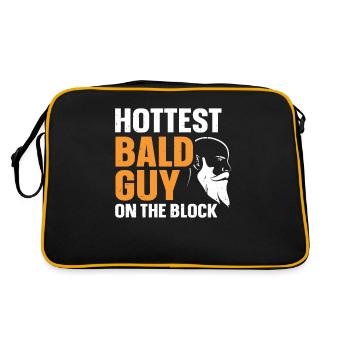 Being Bald Bald Guy With A Beard Bald Dad - Retro Bag - black/gold - Back