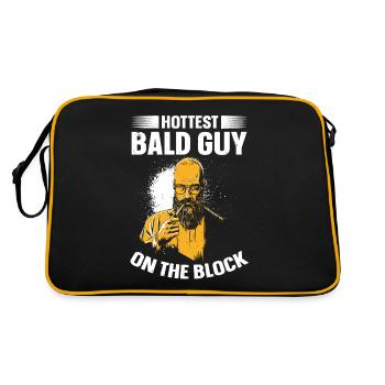 Being Bald Bald Guy With A Beard Bald Dad - Retro Bag - black/gold - Back