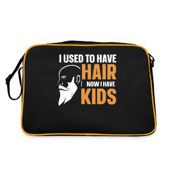 Being Bald Bald Guy With A Beard Bald Dad - Retro Bag - black/gold - Back