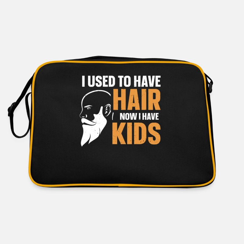 Being Bald Bald Guy With A Beard Bald Dad Retro Tasche