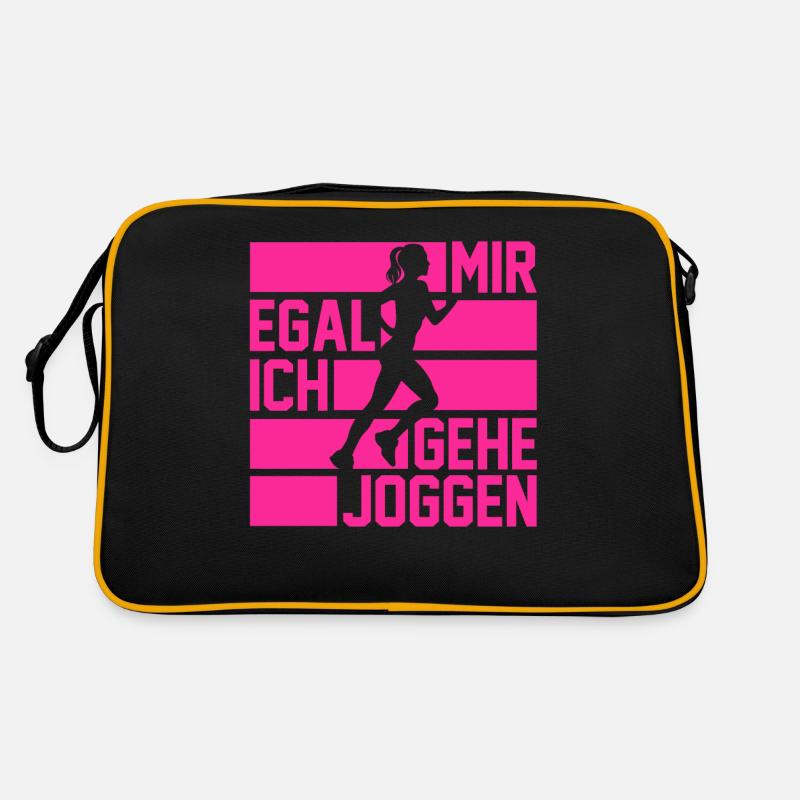 Läufer Joggen Laufen Retro Tasche