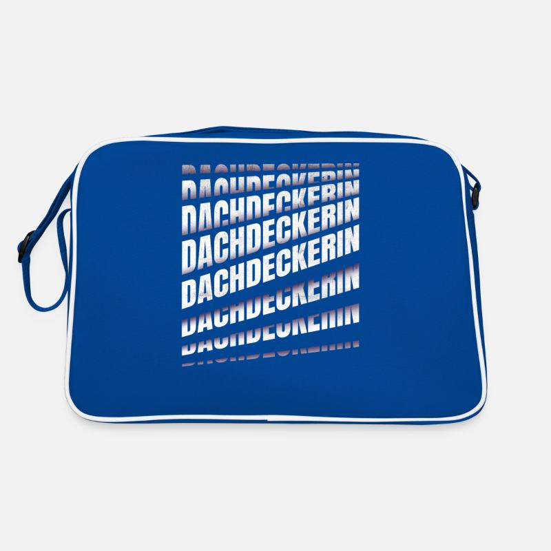 Dachdecker Spruch Handwerker Dachdeckerin Retro Tasche