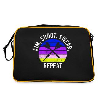 Fléchettes Sport Club, Jeu de fléchettes, Fléchettes Arrow Sport - Sac Retro - noir/or - Dos