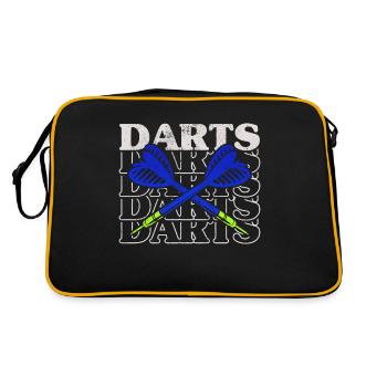 Fléchettes Sport Club, Jeu de fléchettes, Fléchettes Arrow Sport - Sac Retro - noir/or - Dos