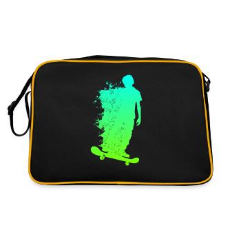 Patinage skateboarders - Sac Retro - noir/or - Dos