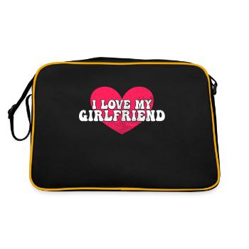 J’aime ma copine - Sac Retro - noir/or - Dos