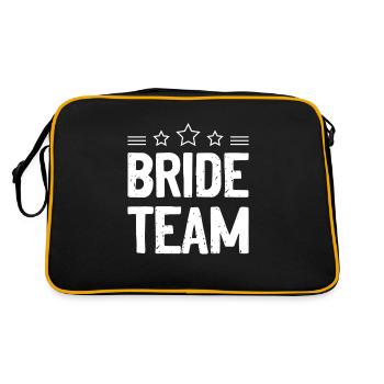 Équipe de la mariée - Sac Retro - noir/or - Dos
