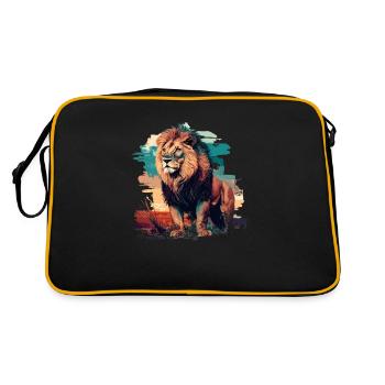 Lion - Sac Retro - noir/or - Dos