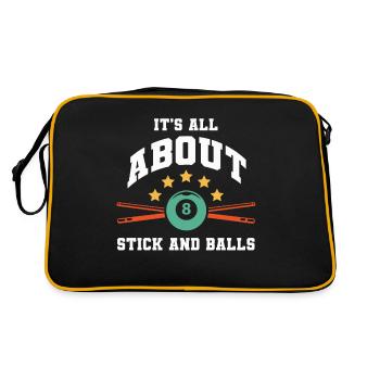 Billiard Pool Billiards Snooker Club Club Billiards - Retro Bag - black/gold - Back