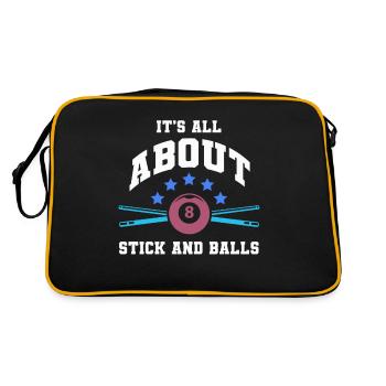 Billiard Pool Billiards Snooker Club Club Billiards - Retro Bag - black/gold - Back
