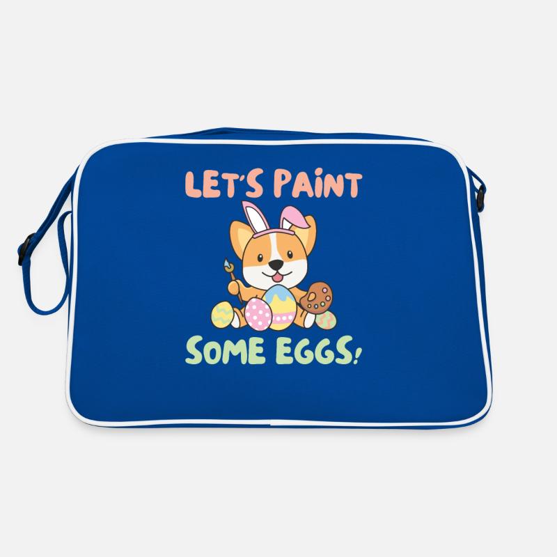 cute dogs for Easter Corgi Retro Bag