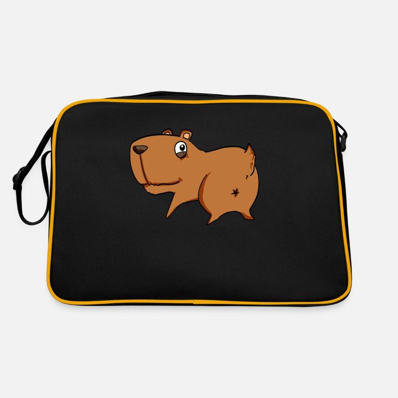 Capybara von hinten - Capybara Hintern Retro Tasche