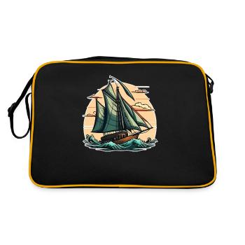 Bateau voilier voile - Sac Retro - noir/or - Dos
