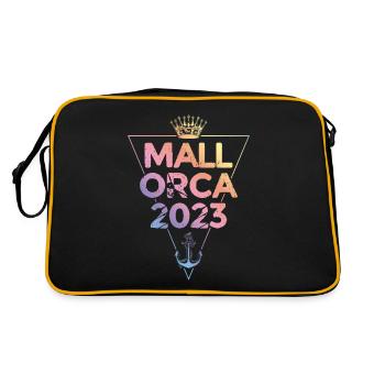 Mallorca 2023 - Retro Tasche - Schwarz/Gold - Hinten