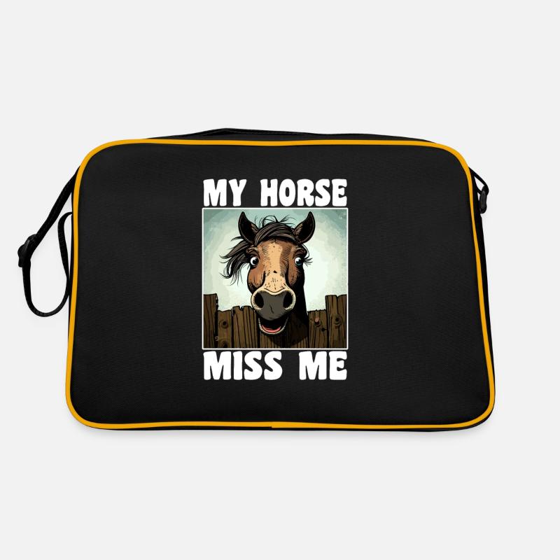 Drôle de dicton de cheval Sac Retro