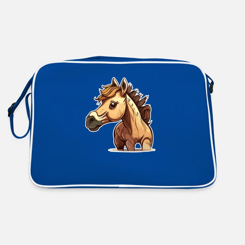 Style de bande dessinée de cheval Sac Retro