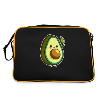 Avocado - Retro Tasche - Schwarz/Gold - Hinten