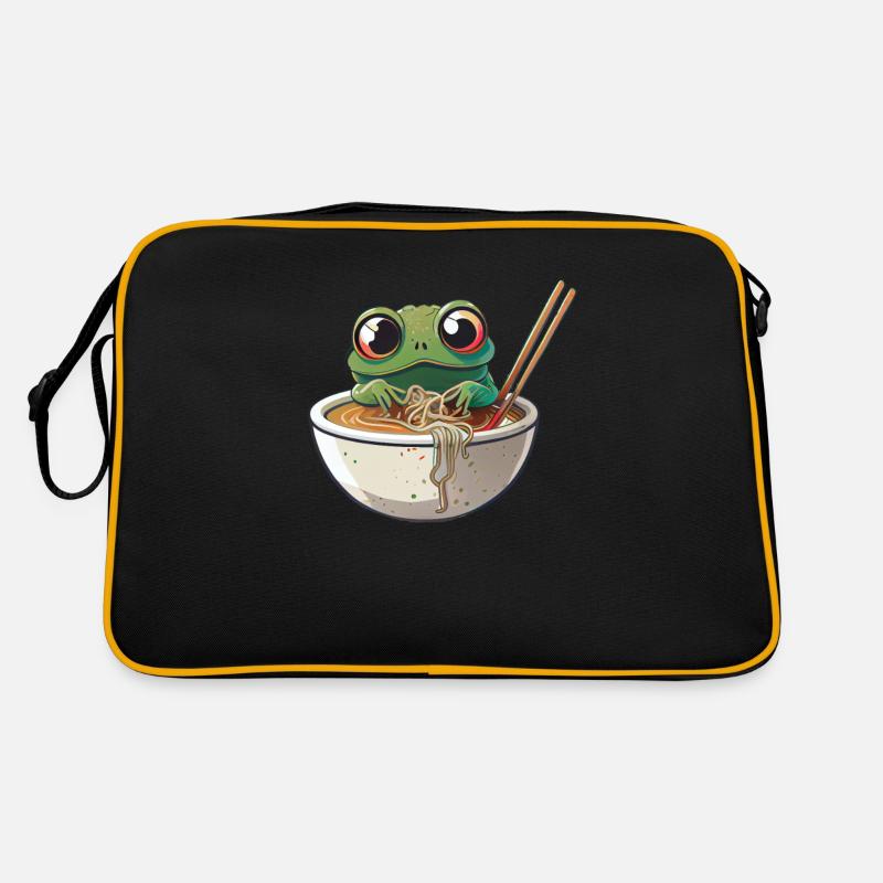 But first ramen sweet frog eats ramen Retro Bag