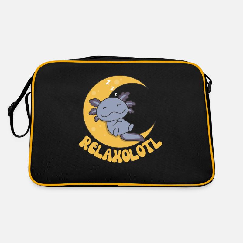 Relaxolotl Axolotl lovers sweet animals relax Retro Bag