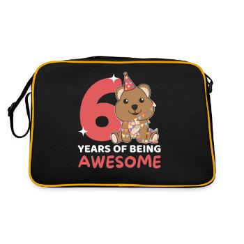 Quokka pour les enfants de 6 ans - Sac Retro - noir/or - Dos