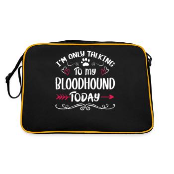 Le propriétaire du chien parle à mon limier - Sac Retro - noir/or - Dos