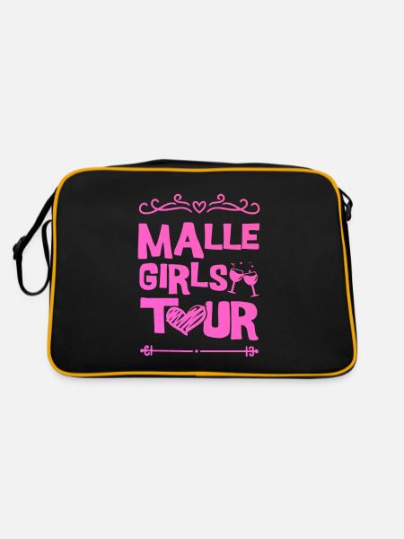 Malle Party Team - Retro Bag - black/gold - Back