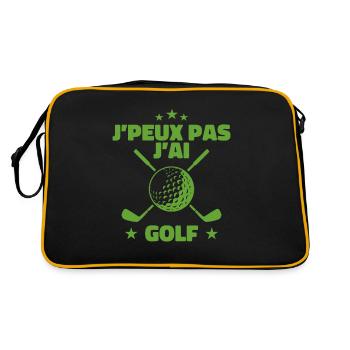 J'peux pas j'ai golf | GOLF SPORT - Sac Retro - noir/or - Dos