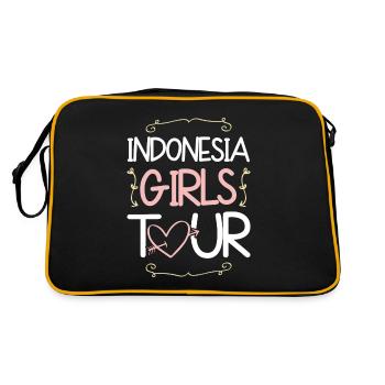 Tournée des filles en Indonésie - Sac Retro - noir/or - Dos