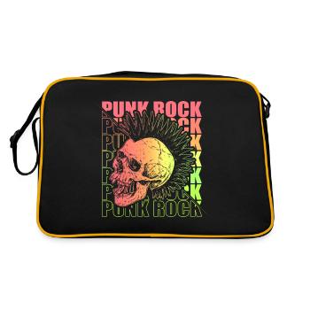 Punk Rock Pogo Anarchie Punks Punk Rocker Punk - Retro Tasche - Schwarz/Gold - Hinten