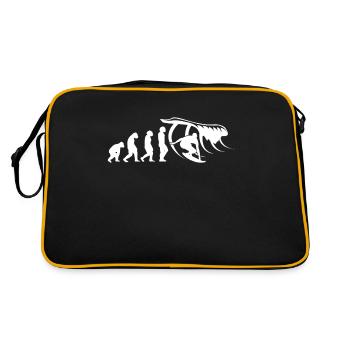 Surfer-Sport Wellenreiter-Brett Surfbrett - Retro Tasche - Schwarz/Gold - Hinten