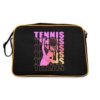 Vêtements de tennis pour joueuses de tennis filles - Sac Retro - noir/or - Dos