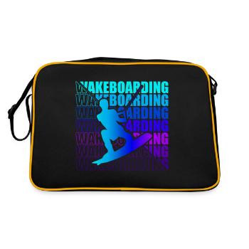 Wakeboard Wakeboarder Wakeboarding Freestyle DNA - Sac Retro - noir/or - Dos