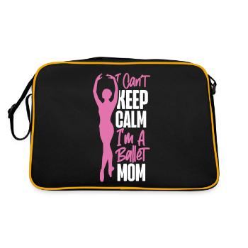 Ballet Dancer Dance Girl Ballerina - Retro Tasche - Schwarz/Gold - Hinten