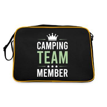 Équipe de camping - Sac Retro - noir/or - Dos