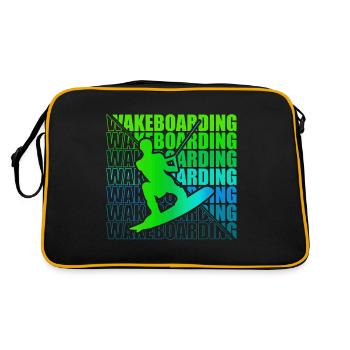 Wakeboard Wakeboarder Wakeboarding Freestyle DNA - Sac Retro - noir/or - Dos