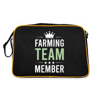 Équipe agricole - Sac Retro - noir/or - Dos