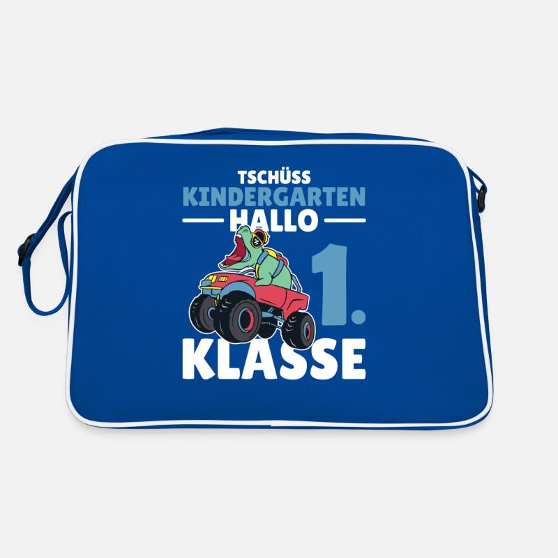 Tschüss Kindergarten Hallo 1. Klasse Schulkind Retro Tasche