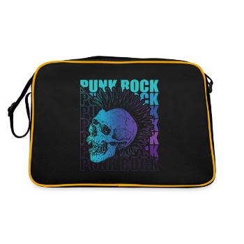 Punk Rock Pogo Anarchie Punks Punk Rocker Punk - Retro Tasche - Schwarz/Gold - Hinten