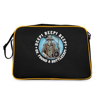Détecteur de métaux Probdler Sonde Drôle de bip-bip - Sac Retro - noir/or - Dos