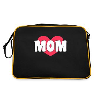 Maman fière - Sac Retro - noir/or - Dos