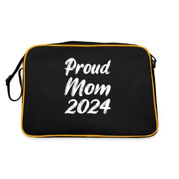 Maman fière 2024 - Sac Retro - noir/or - Dos