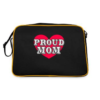 Maman fière - Sac Retro - noir/or - Dos