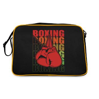 Boxen Martial Arts Boxing Box Club Boxer - Retro Bag - black/gold - Back