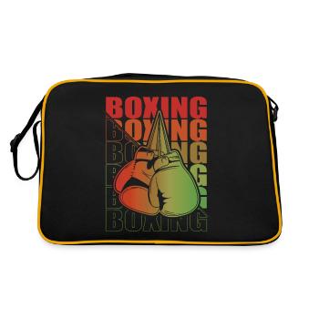 Boxen Martial Arts Boxing Box Club Boxer - Retro Tasche - Schwarz/Gold - Hinten