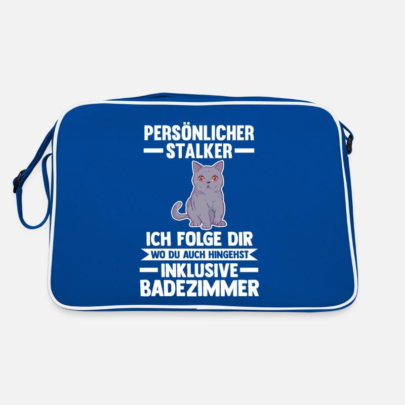 Britisch Kurzhaar Katze Retro Tasche