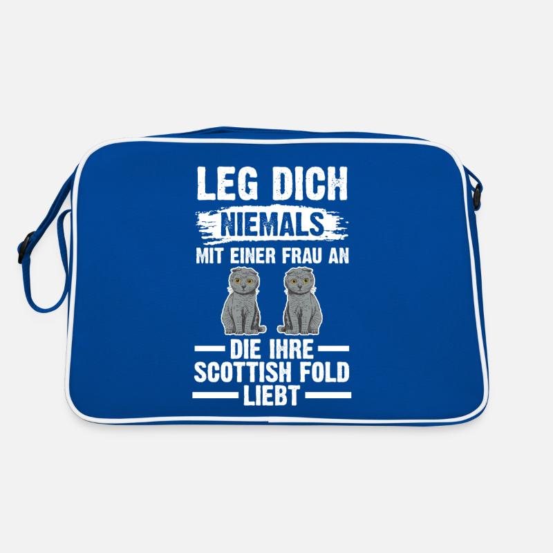 Scottish Fold Katze Retro Tasche