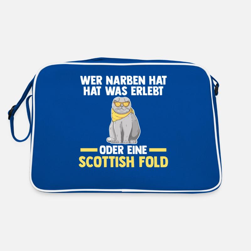 Scottish Fold Katze Retro Tasche
