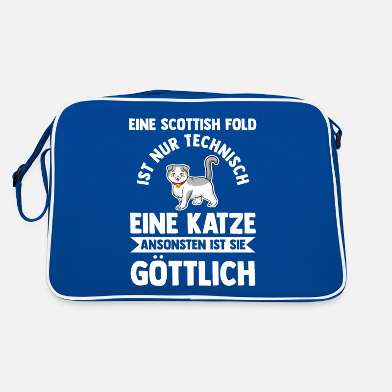 Scottish Fold Katze Retro Tasche