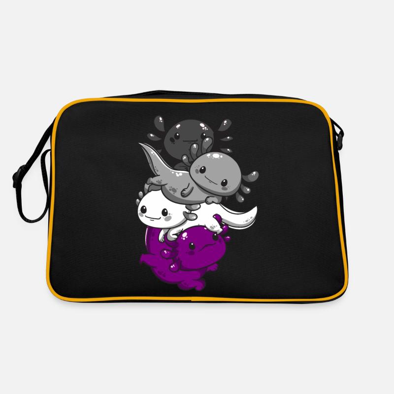 Subtle Asexual Kawaii Axolotl Pride Flag Retro Bag